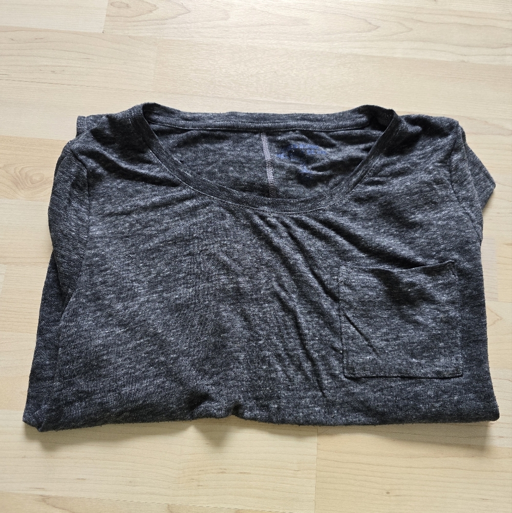 Gap Linen Blend Melance De Lin Pocket Long Sleeve Size Small
